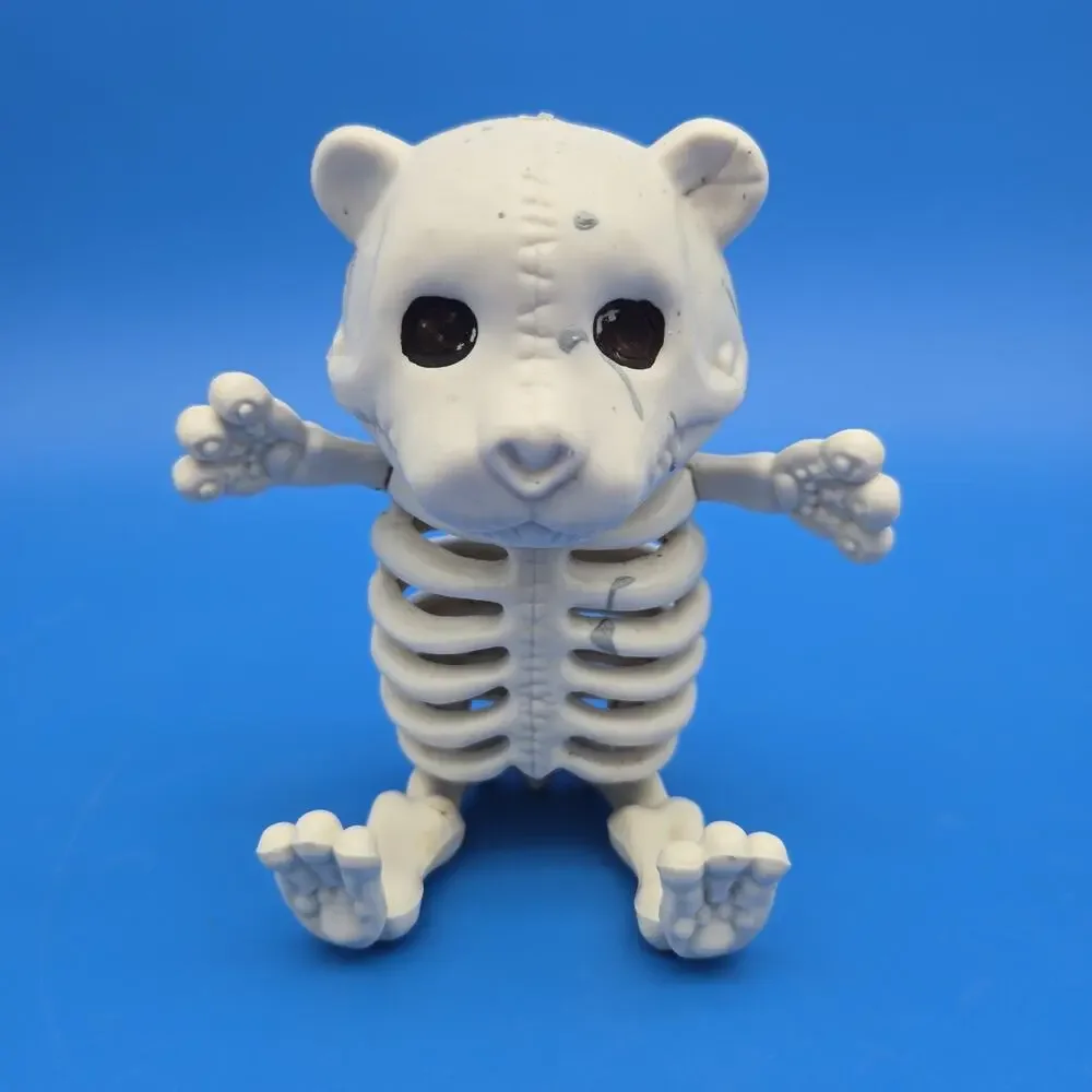 Lot Of 2 Seasons Crazy Bonez Teddy Bear Skeletons Halloween Decor Props